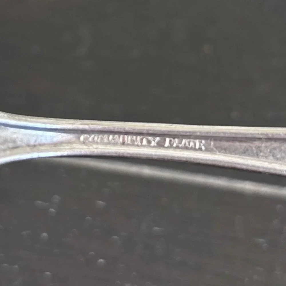 Vintage | Oneida Community Plate | 1917 ADAM‎ | Silverplate Place Oval Spoon